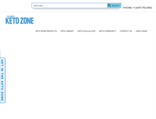 Tablet Screenshot of ketozone.com